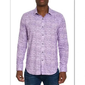 Robert Graham Light Year Space Dyed Button Down Shirt Size XL